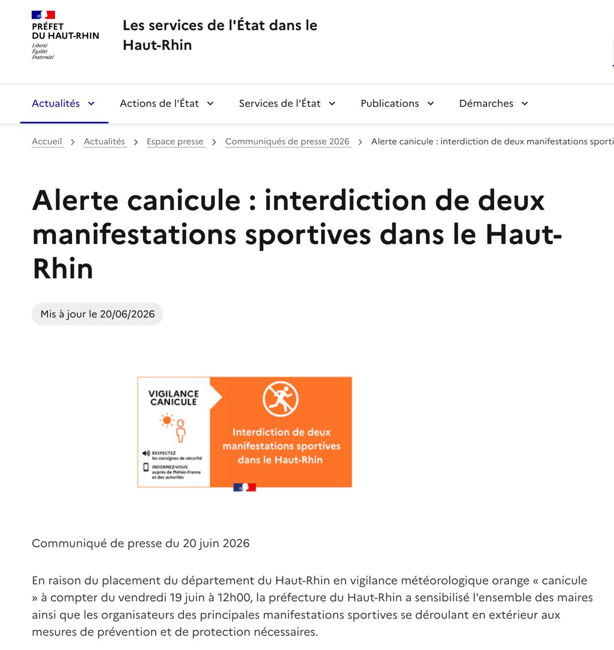 French prefectures banned the Trail du Schnepf outright in June 2026
